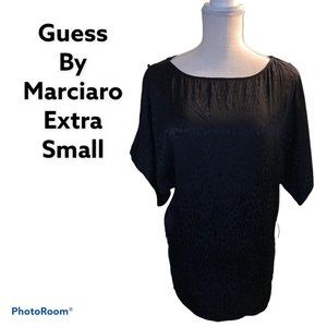 Guess by Marciano Black w/ Faint Animal Print Top